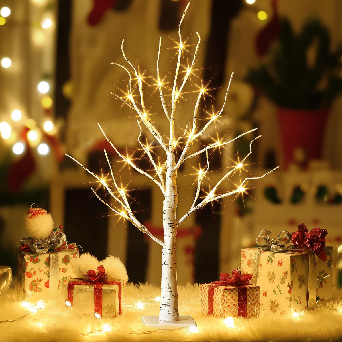 Lighted Birch Tree with Lights H783107