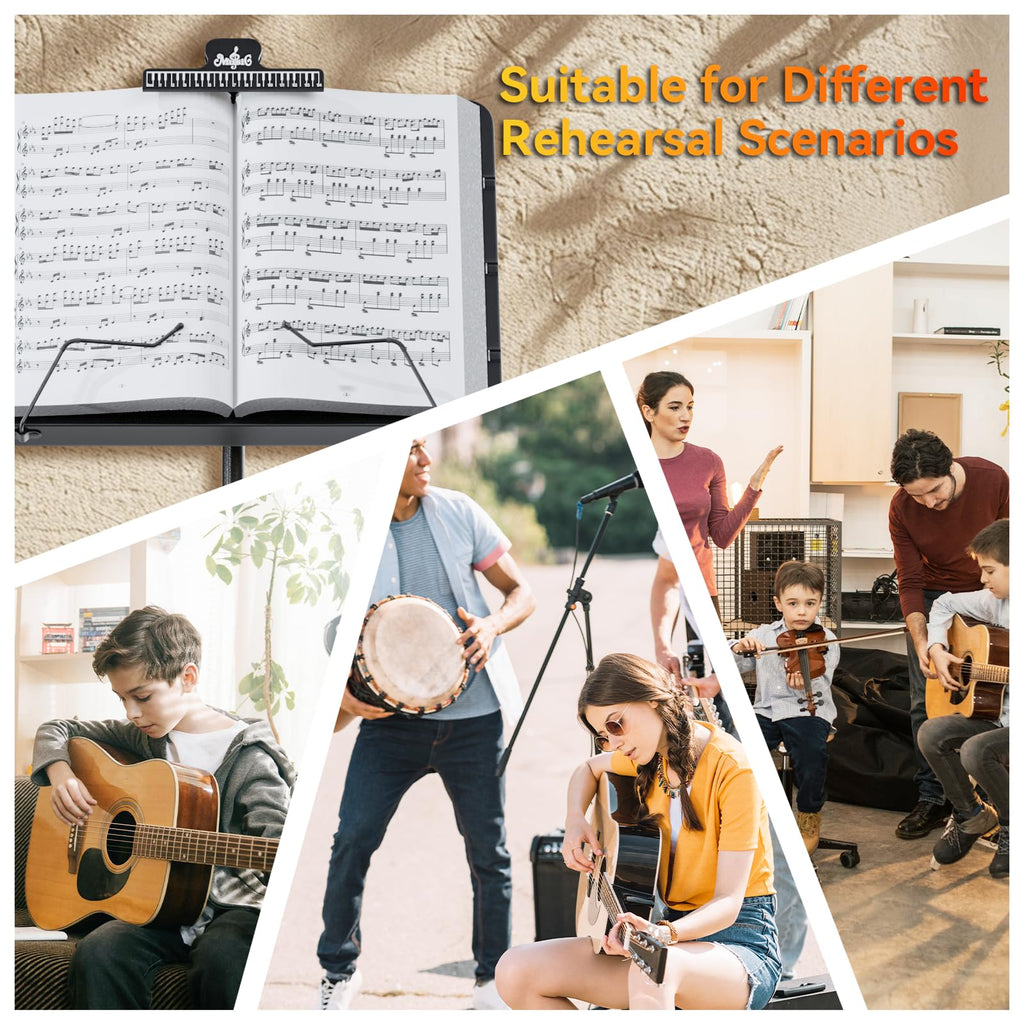 Folding Sheet Music Stand & Desktop Book Stand with Carrying Bag R150427