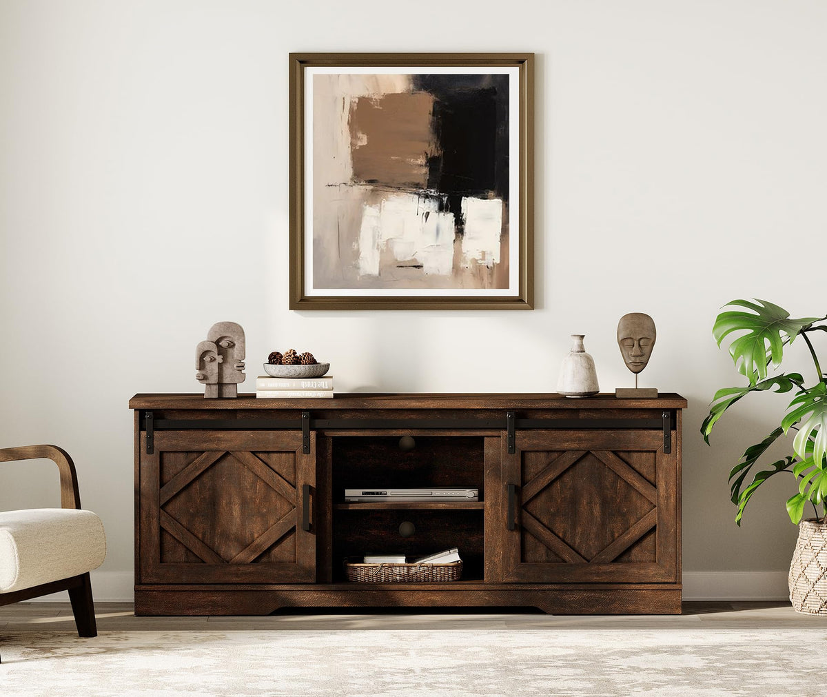 Farmhouse TV Stand for 60-75 inch TV G78239