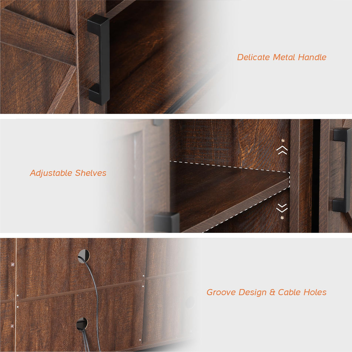 Farmhouse TV Stand for 60-75 inch TV G78239