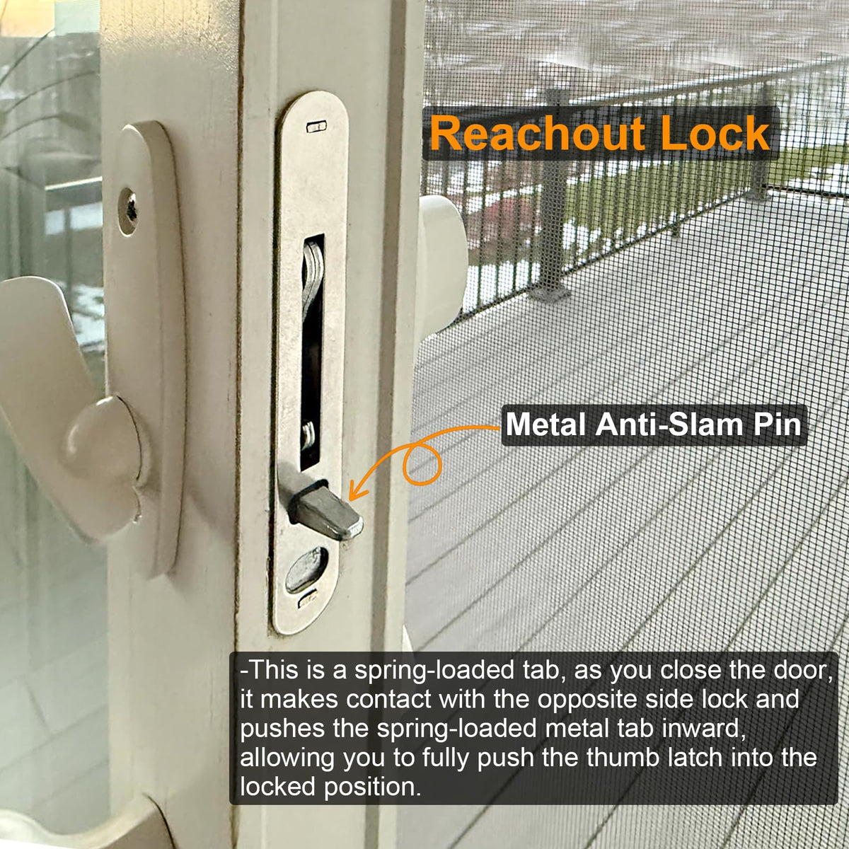 Sliding Patio Door Lock and Receiver Kit X4195