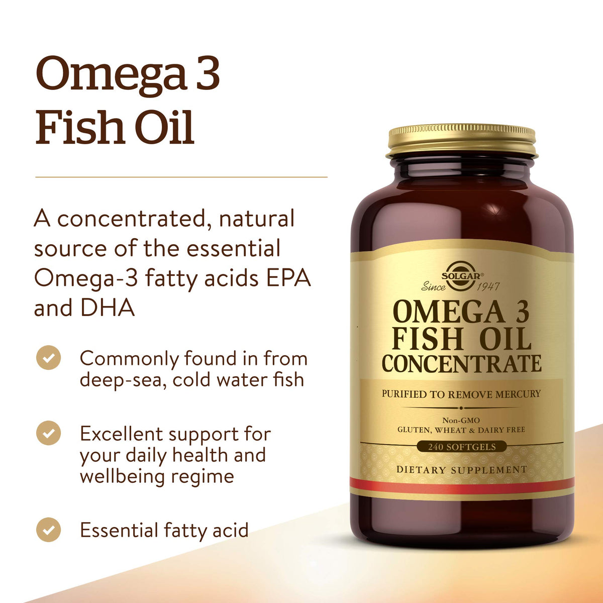 Omega-3 Fish Oil Concentrate 240 Softgels X141855