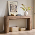 Rustic Oak Console Table with Drawers N153