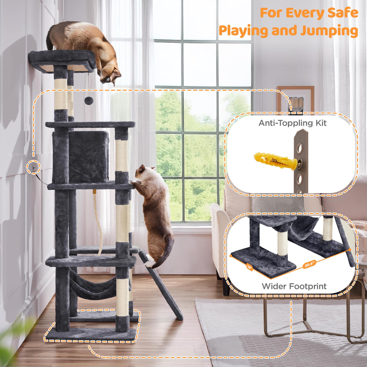 63in Large Cat Tree D625222