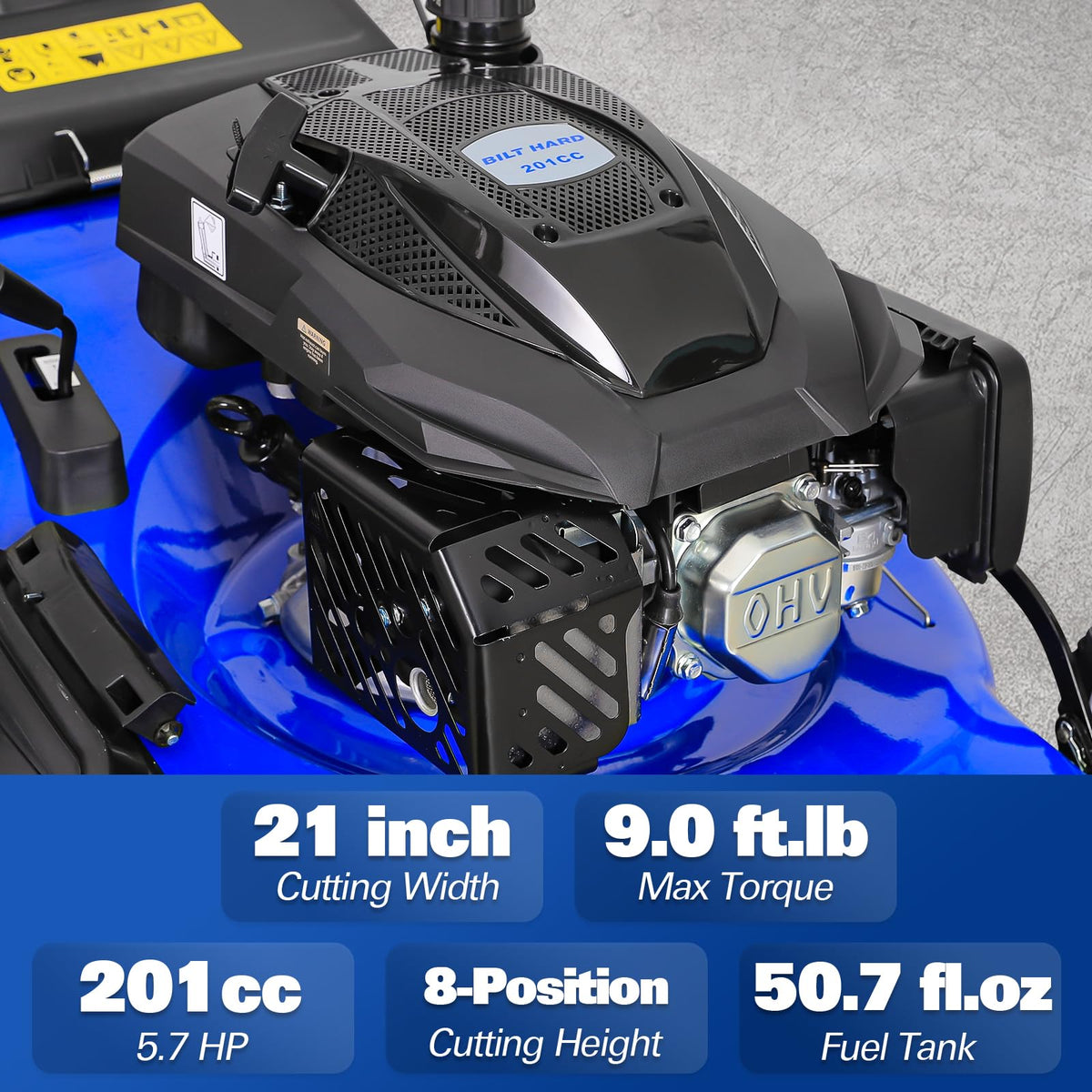 21 Inch 201cc 4-Cycle Gas Lawn Mower X655412