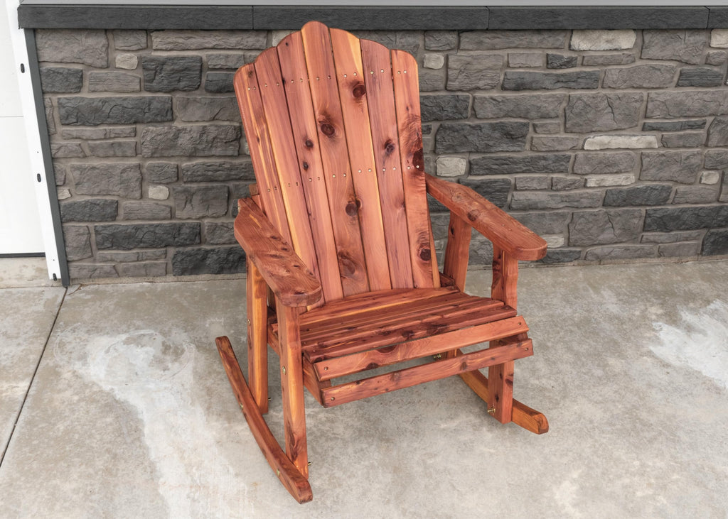 Cedar Adirondack Rocking Chair S893