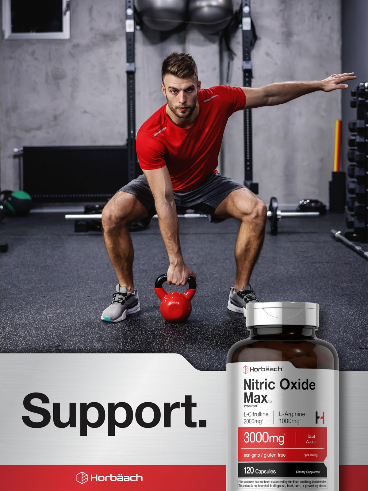 Nitric Oxide Supplement 3000mg 120 Capsules W937523
