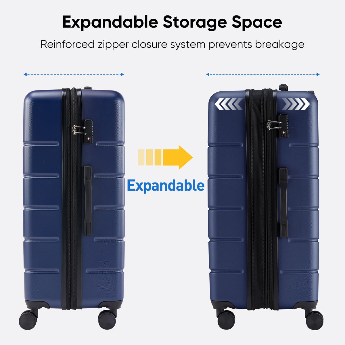 20 Inch Hardside Spinner Luggage with TSA Lock N831