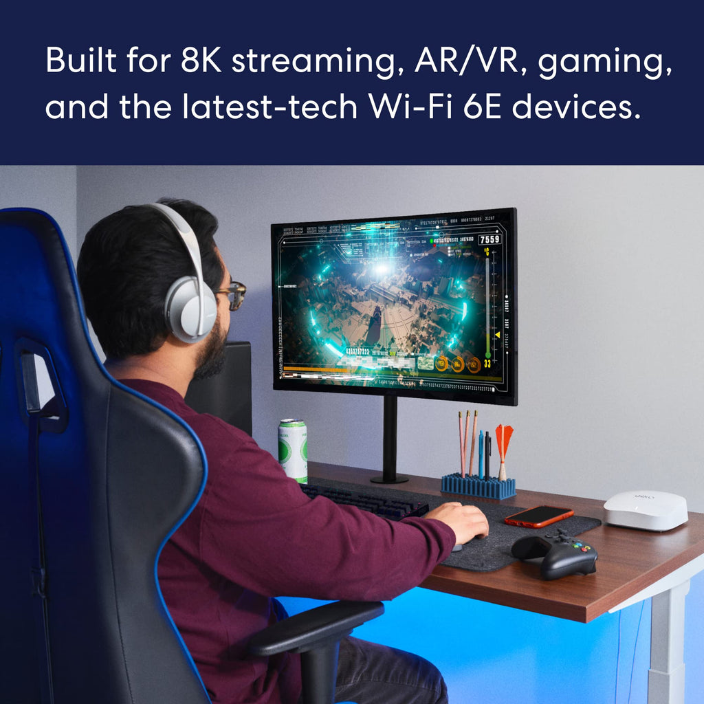 Mesh Wifi Router with 4K Max Streaming Stick E2548