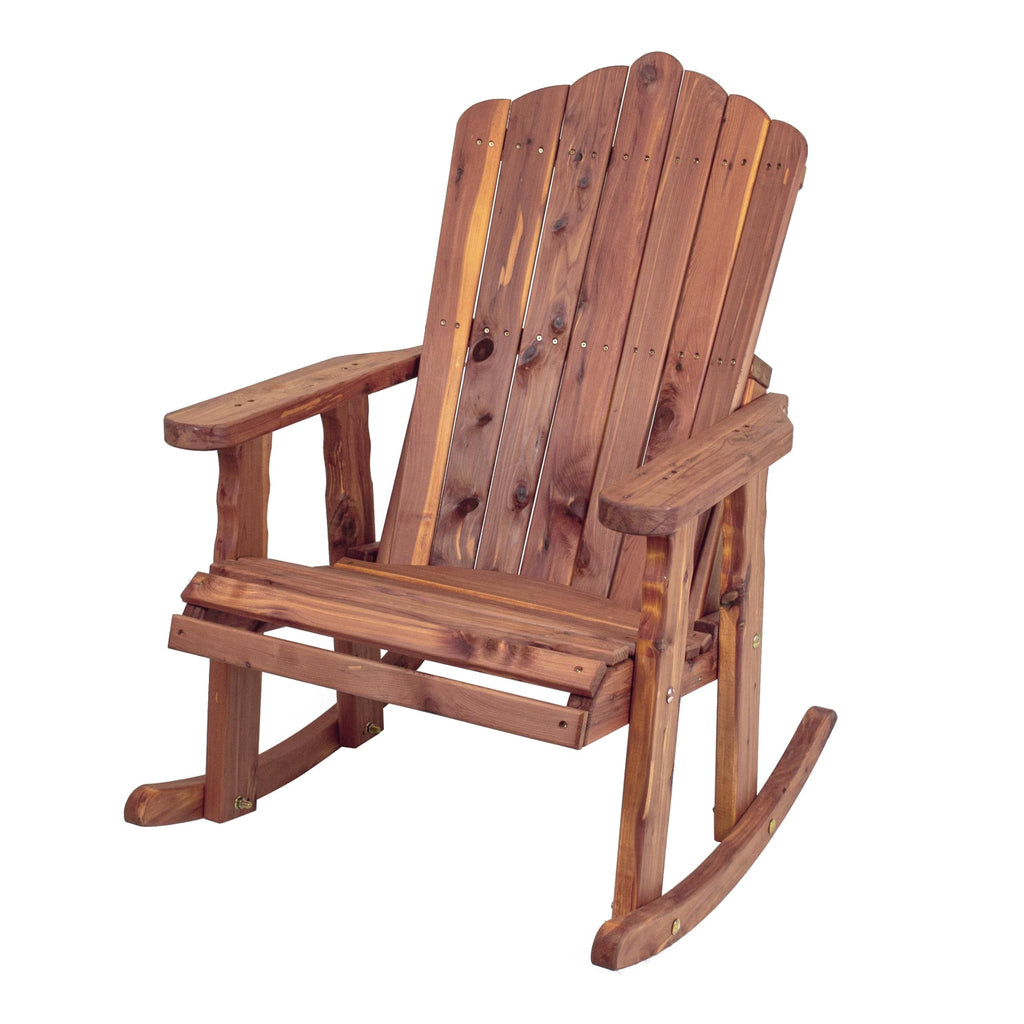 Cedar Adirondack Rocking Chair S893