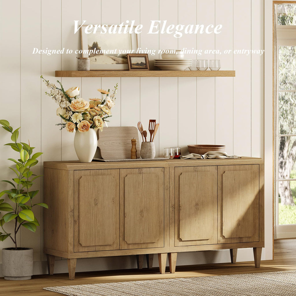 Wood TV Stand with Storage I917718