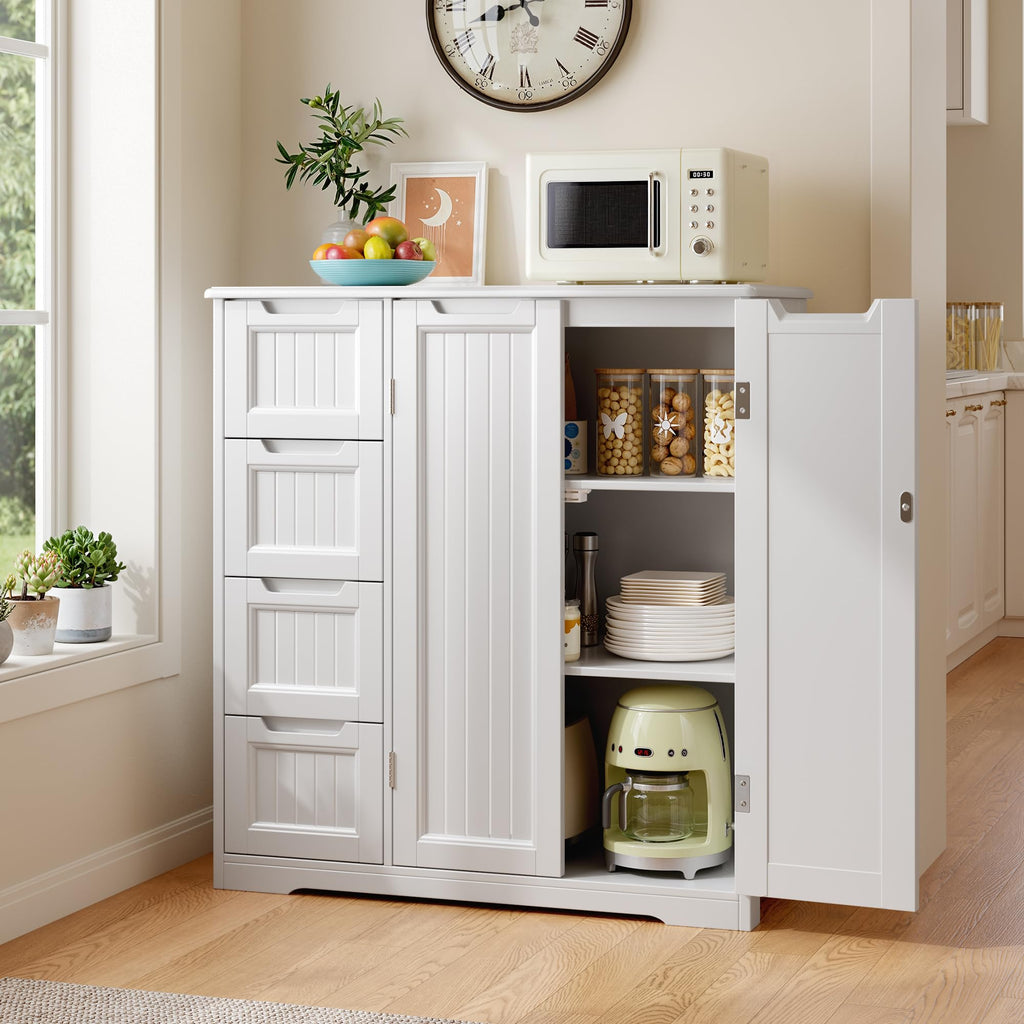Storage Cabinet with 4 Drawers & 2 Doors A4539