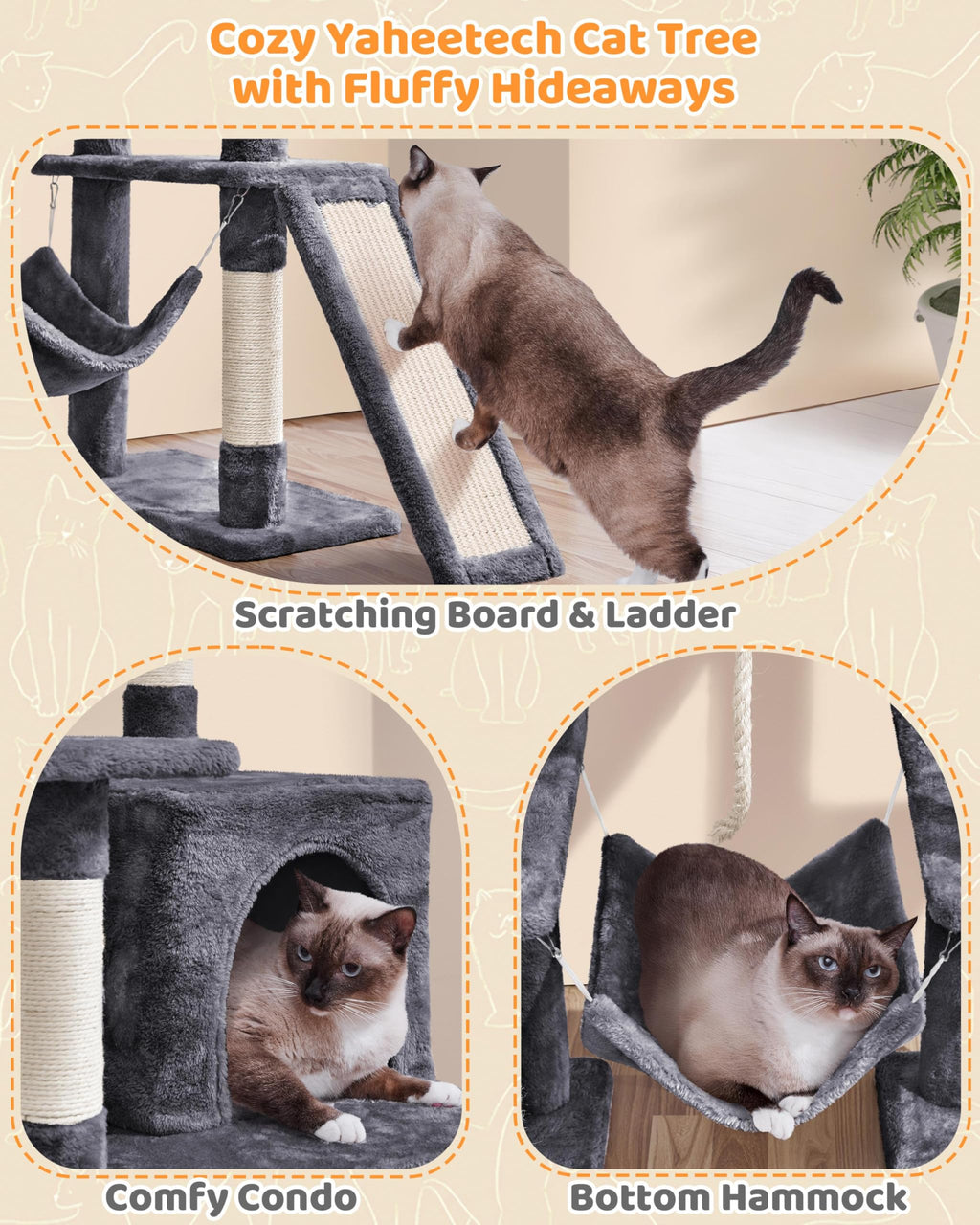 63in Large Cat Tree D625222