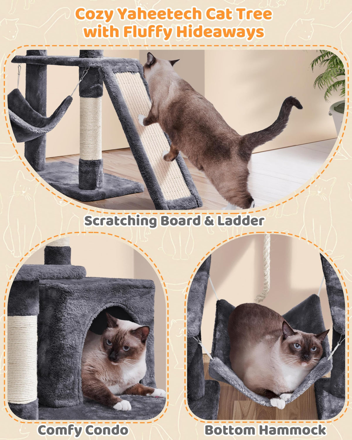 63in Large Cat Tree D625222