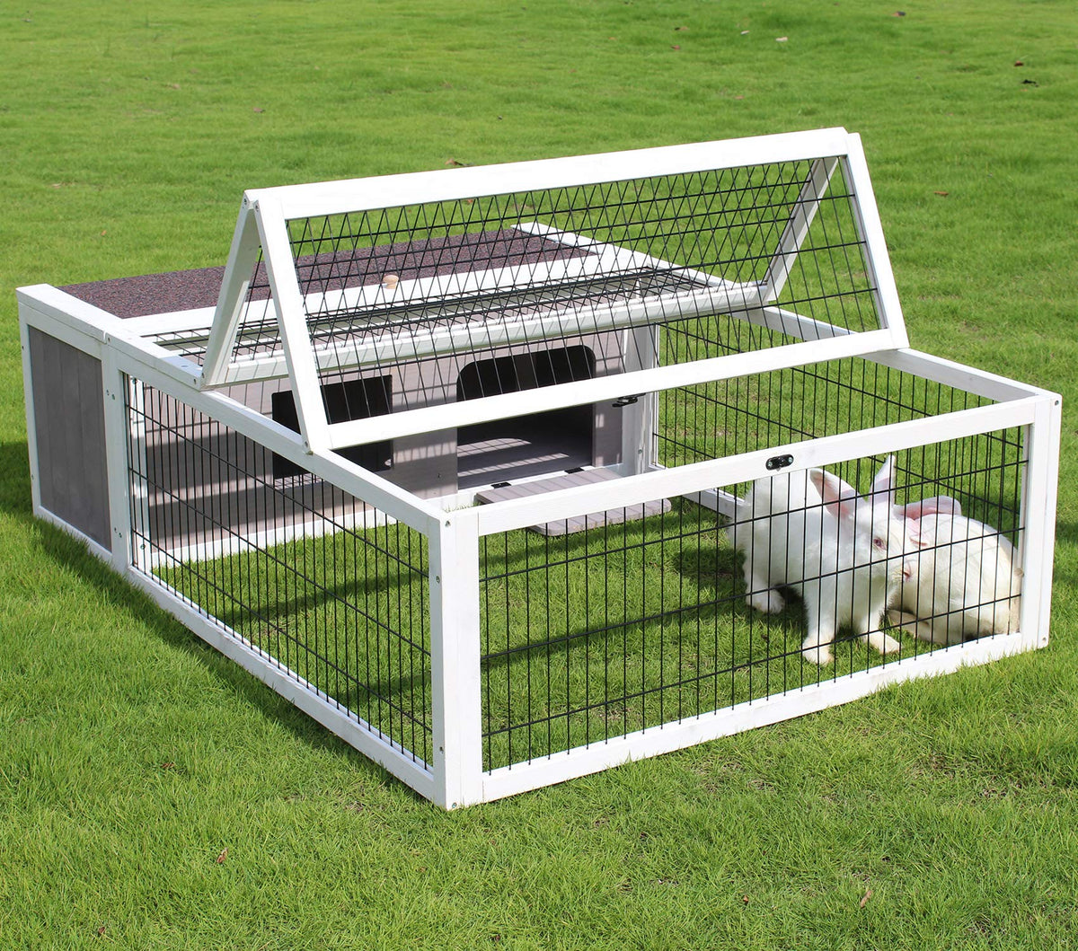 Wooden Rabbit Cage Guinea Pig Enclosure V529