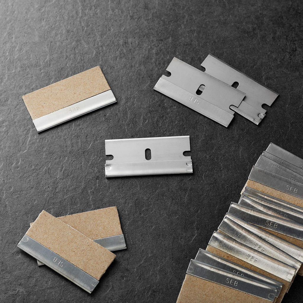 Single Edge Razor Blades, High Carbon Steel, 100-Pack A981993